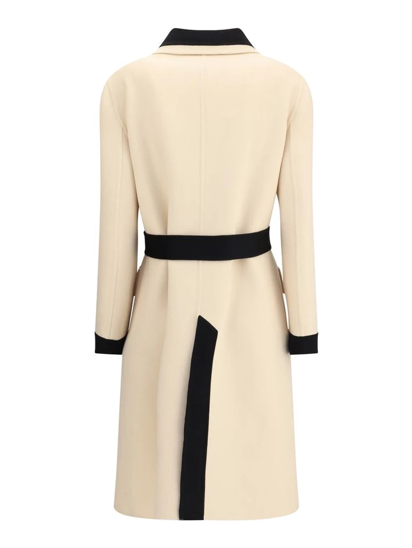 Cream Fleece Wool Coat