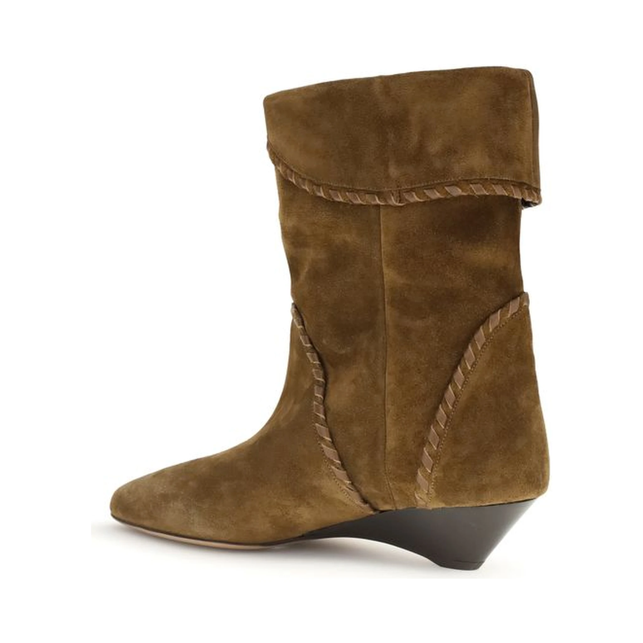 Brown Calf Leather Bos Taurus Flat Boots