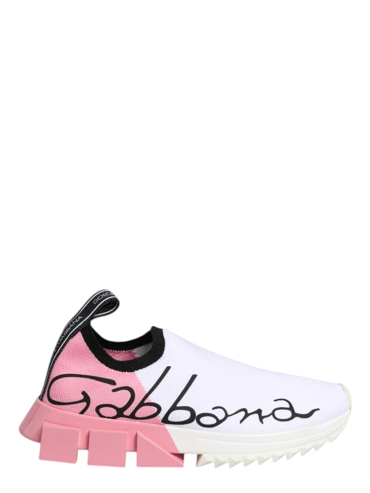 White Pink Low Top Sorrento Sneakers Shoes