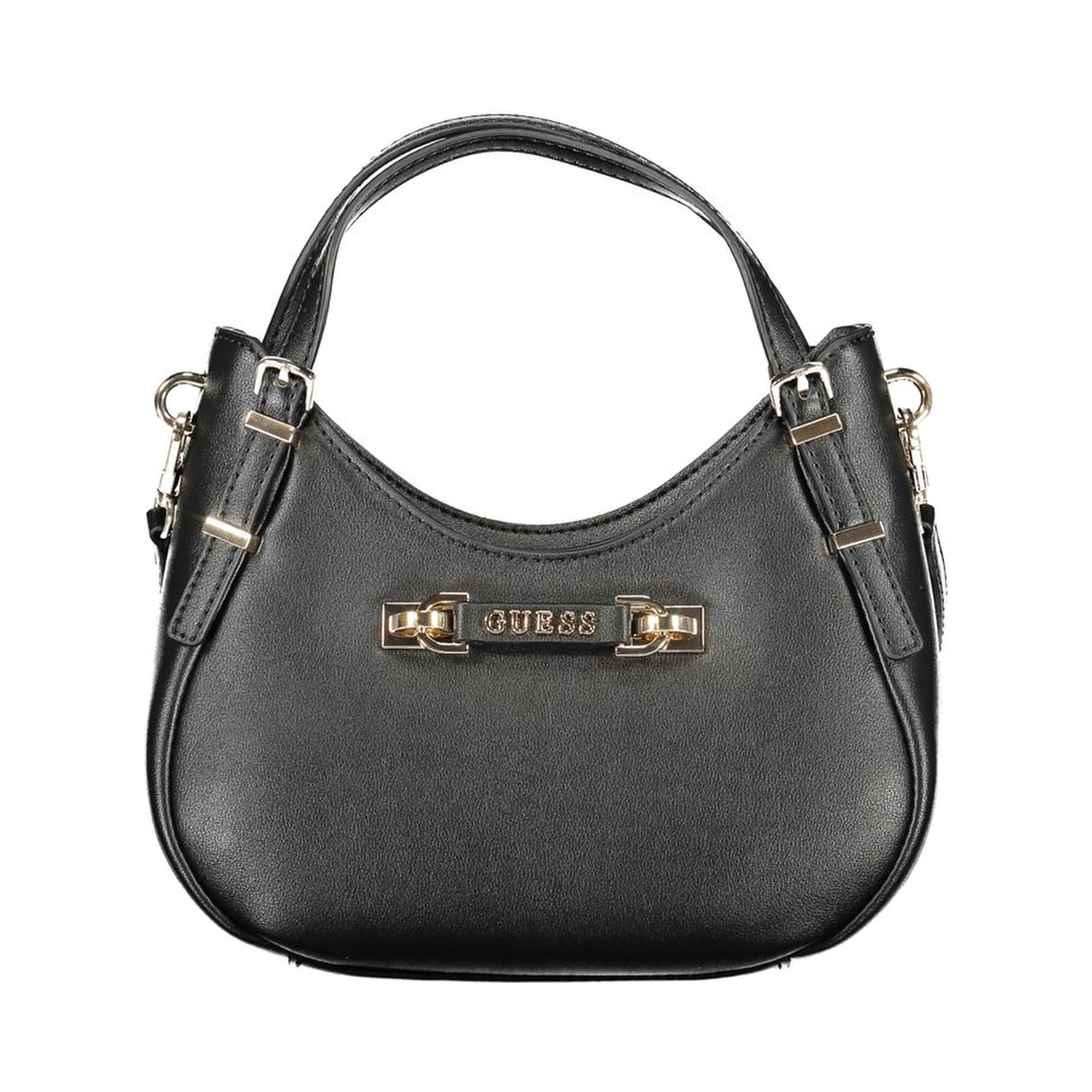 Black Polyethylene Women Handbag