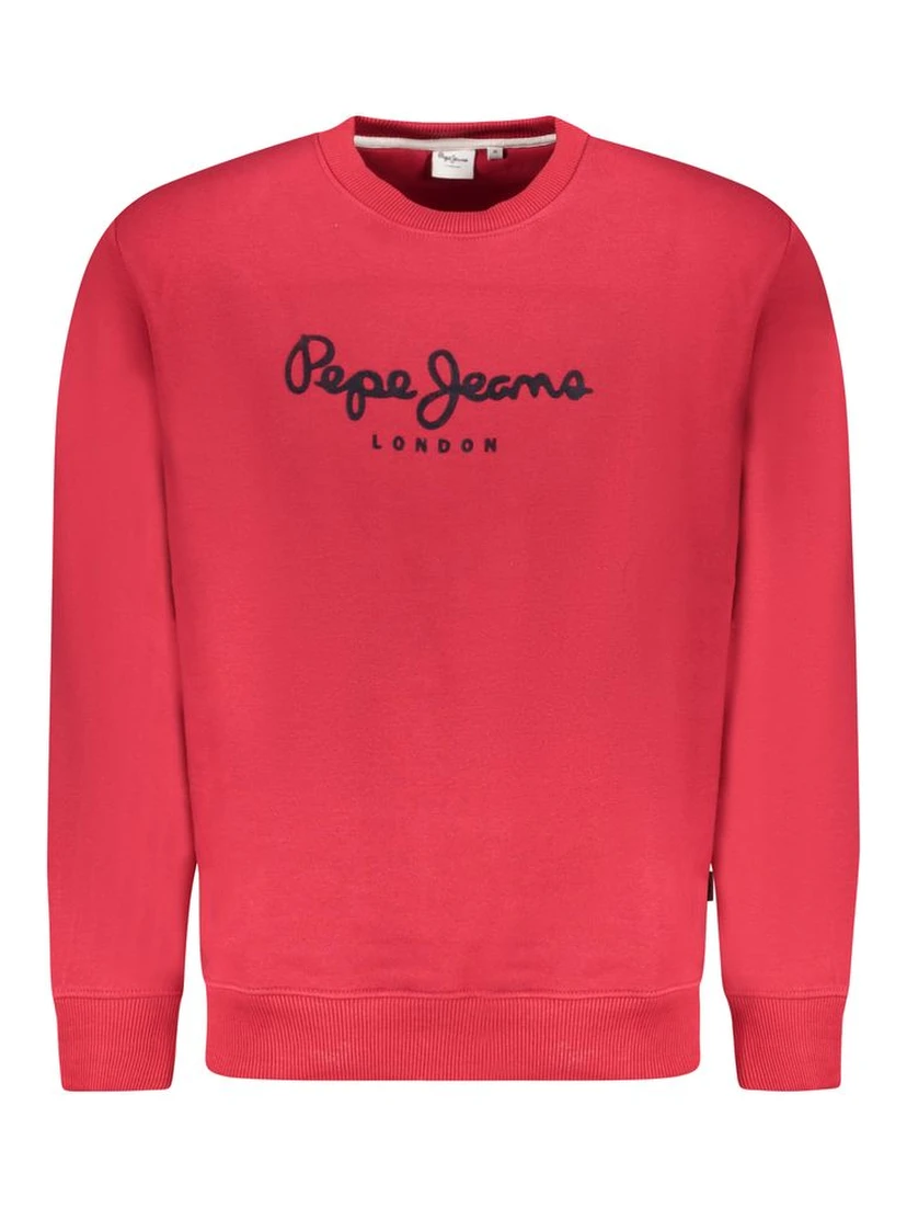 Red Cotton Men Sweater