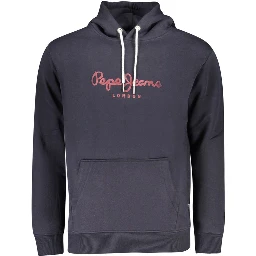 Blue Cotton Men Sweater