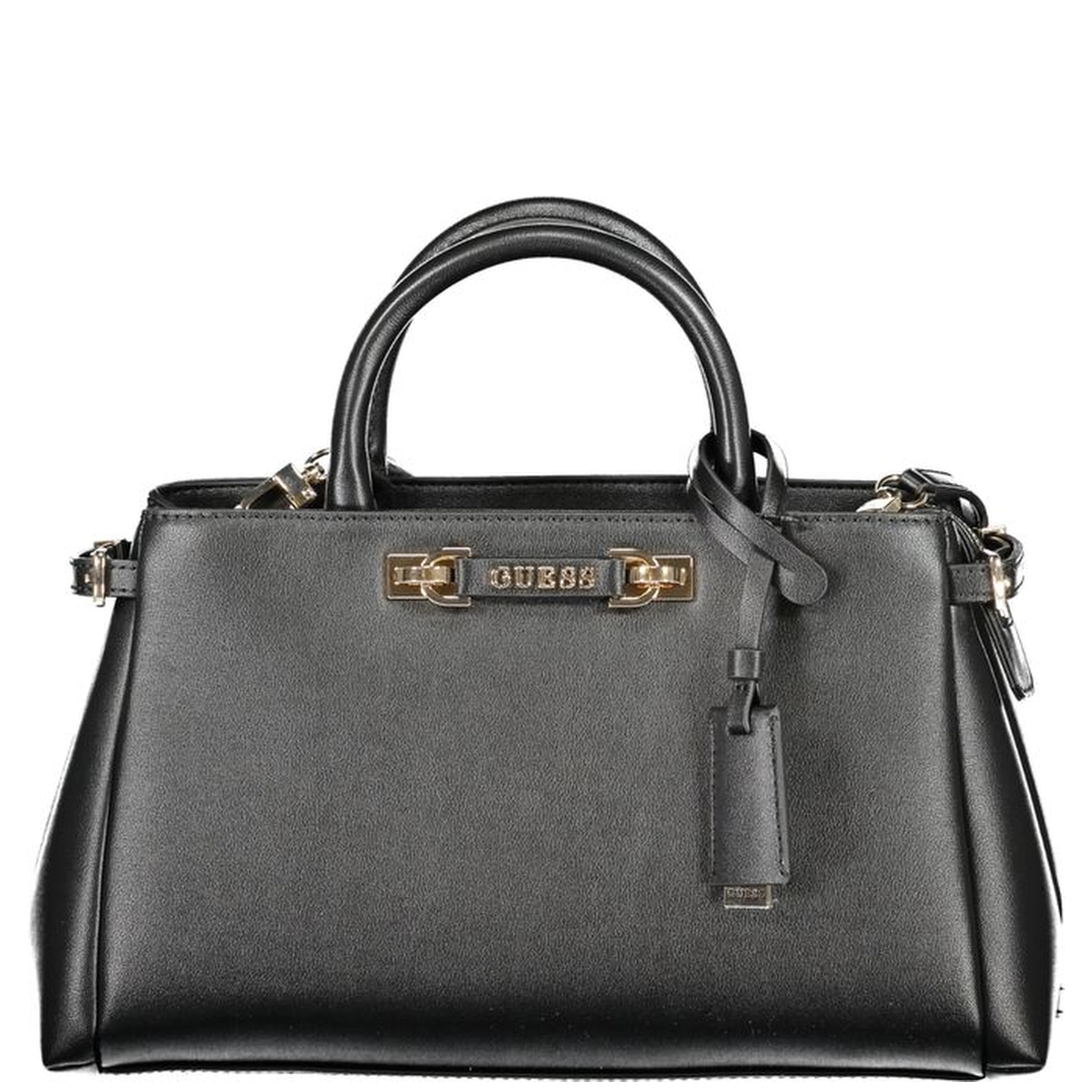 Black Polyethylene Women Handbag