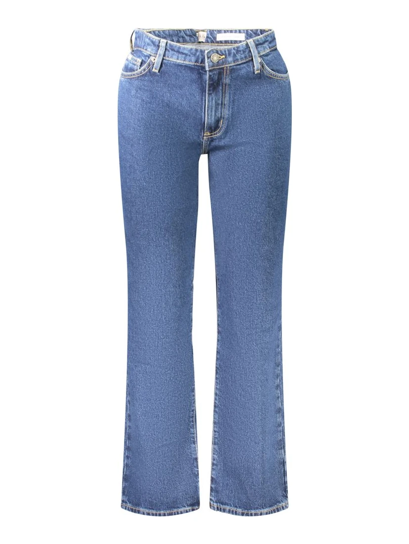 Blue Cotton Women Jeans
