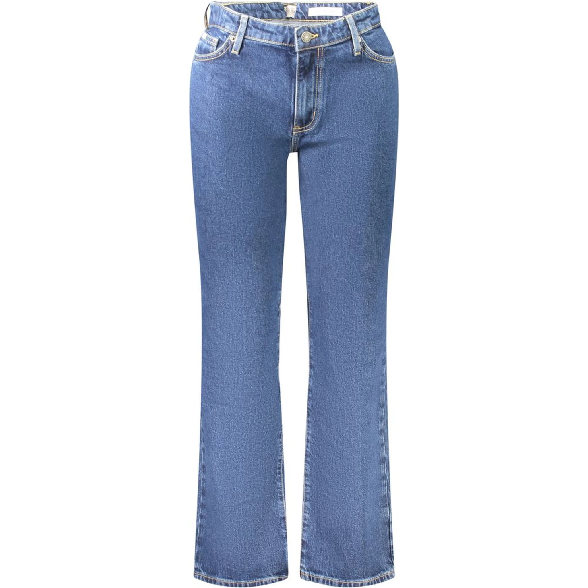 Blue Cotton Women Jeans
