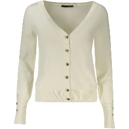 White Viscose Women Sweater