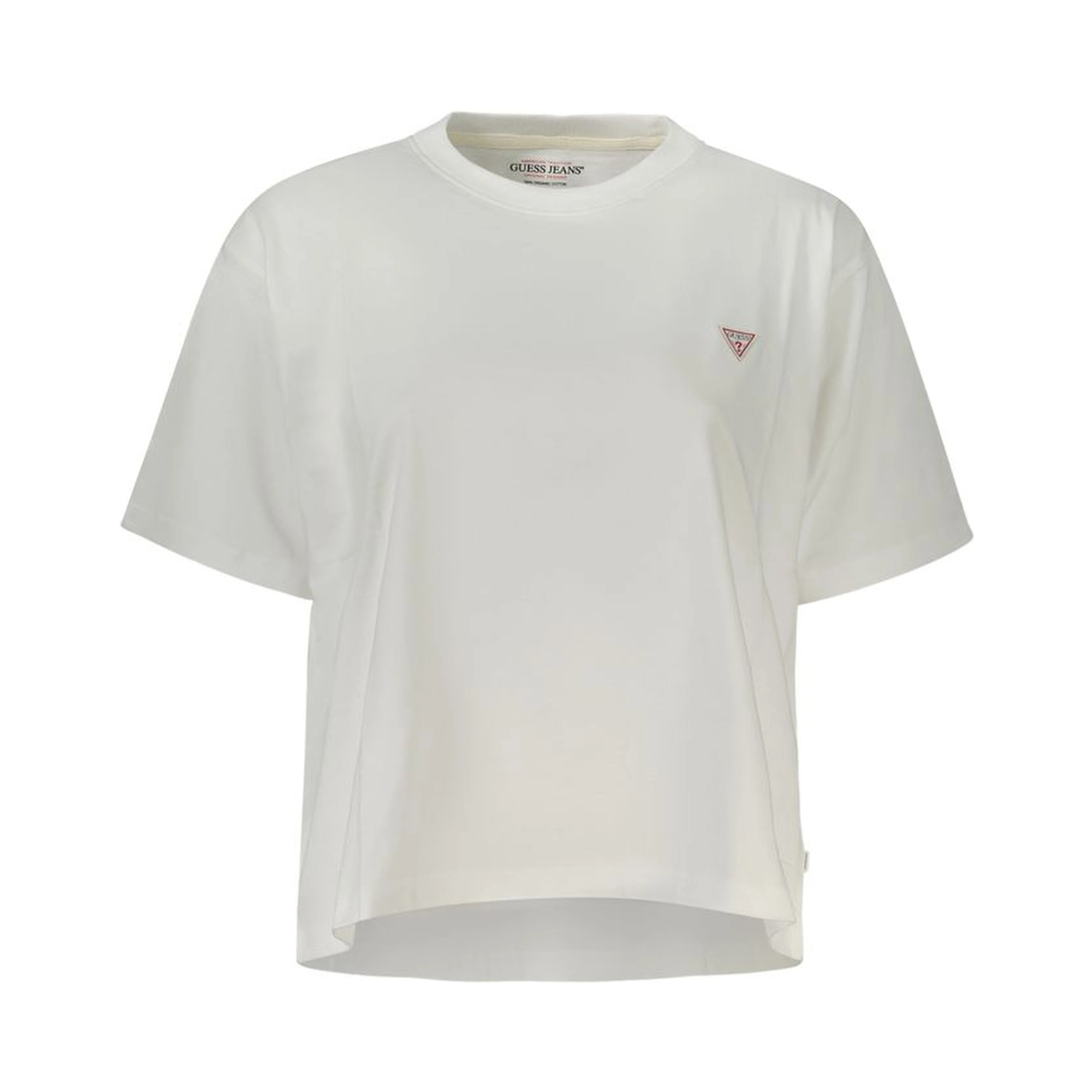 White Cotton Women T-Shirt