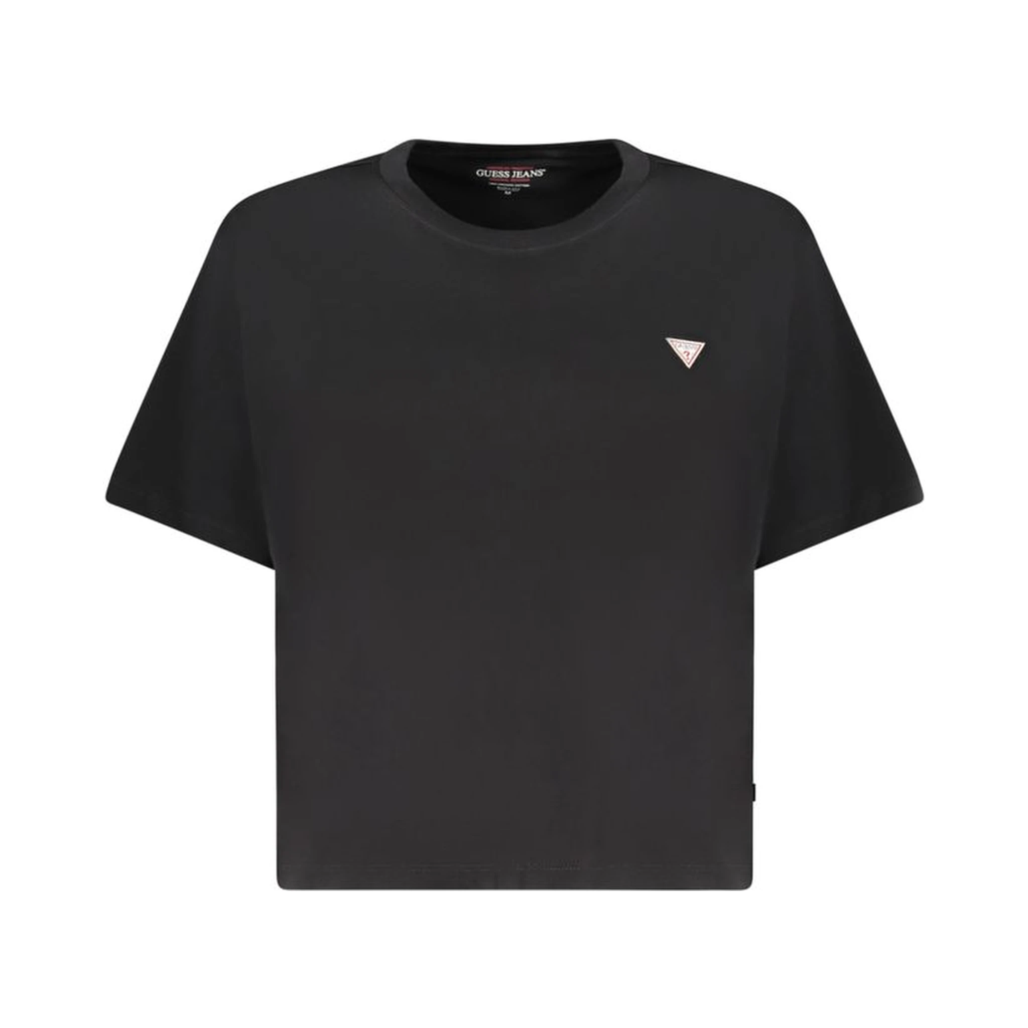 Black Cotton Women T-Shirt