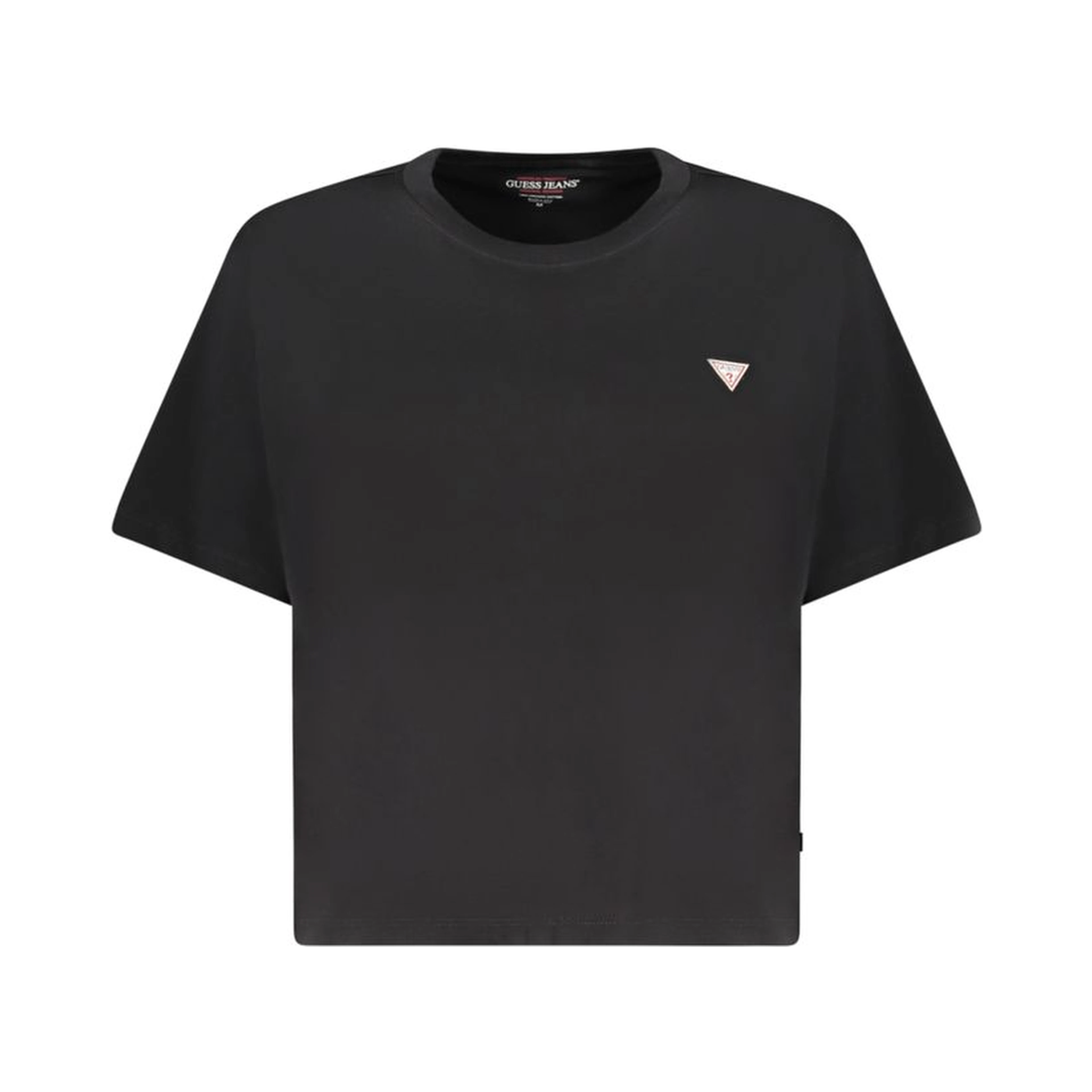 Black Cotton Women T-Shirt
