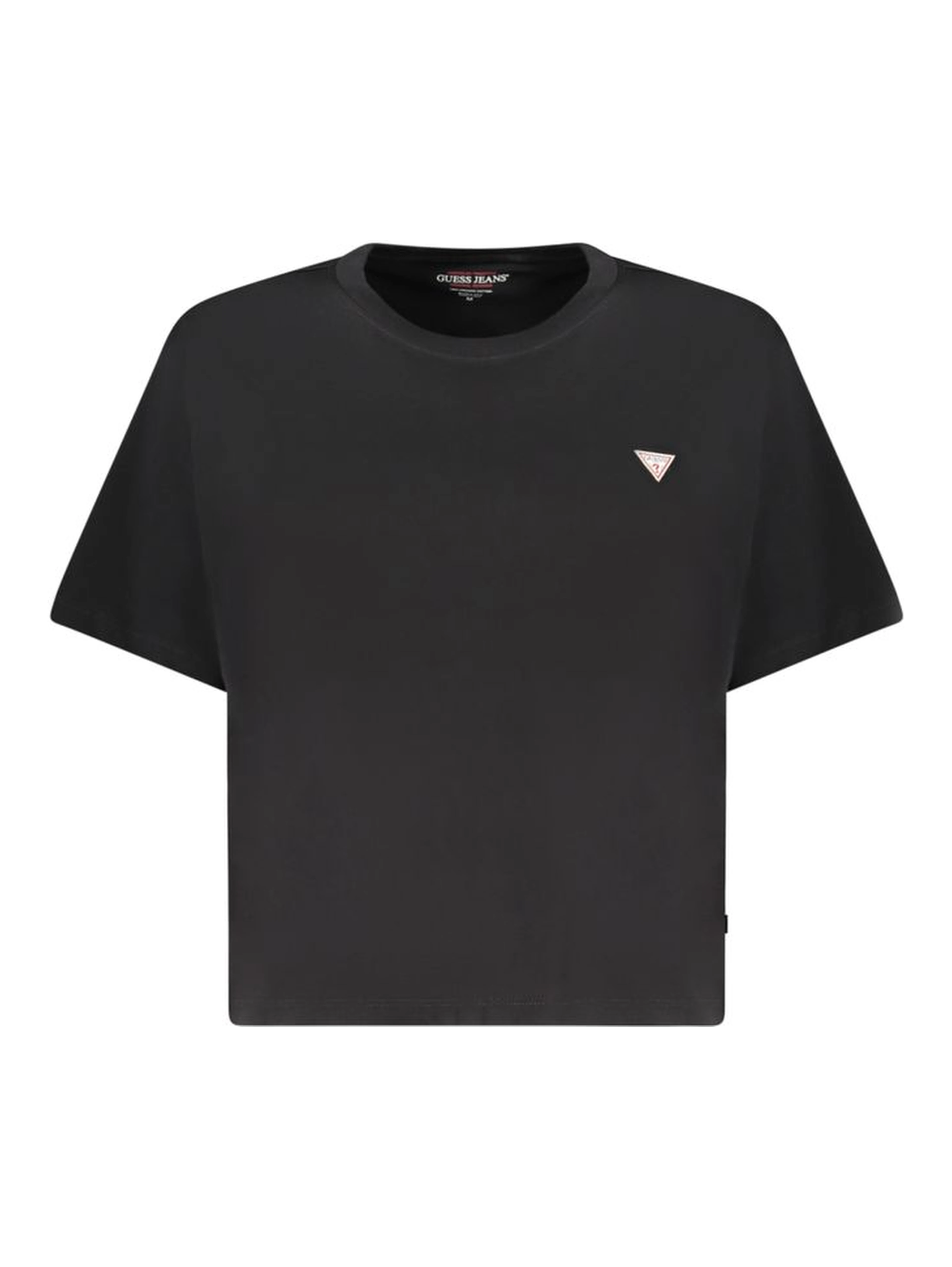 Black Cotton Women T-Shirt