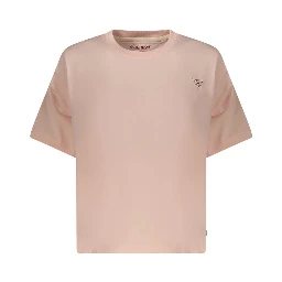 Pink Cotton Women T-Shirt