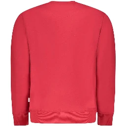 Red Cotton Men Sweater