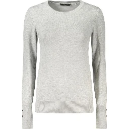 Gray Viscose Women Sweater