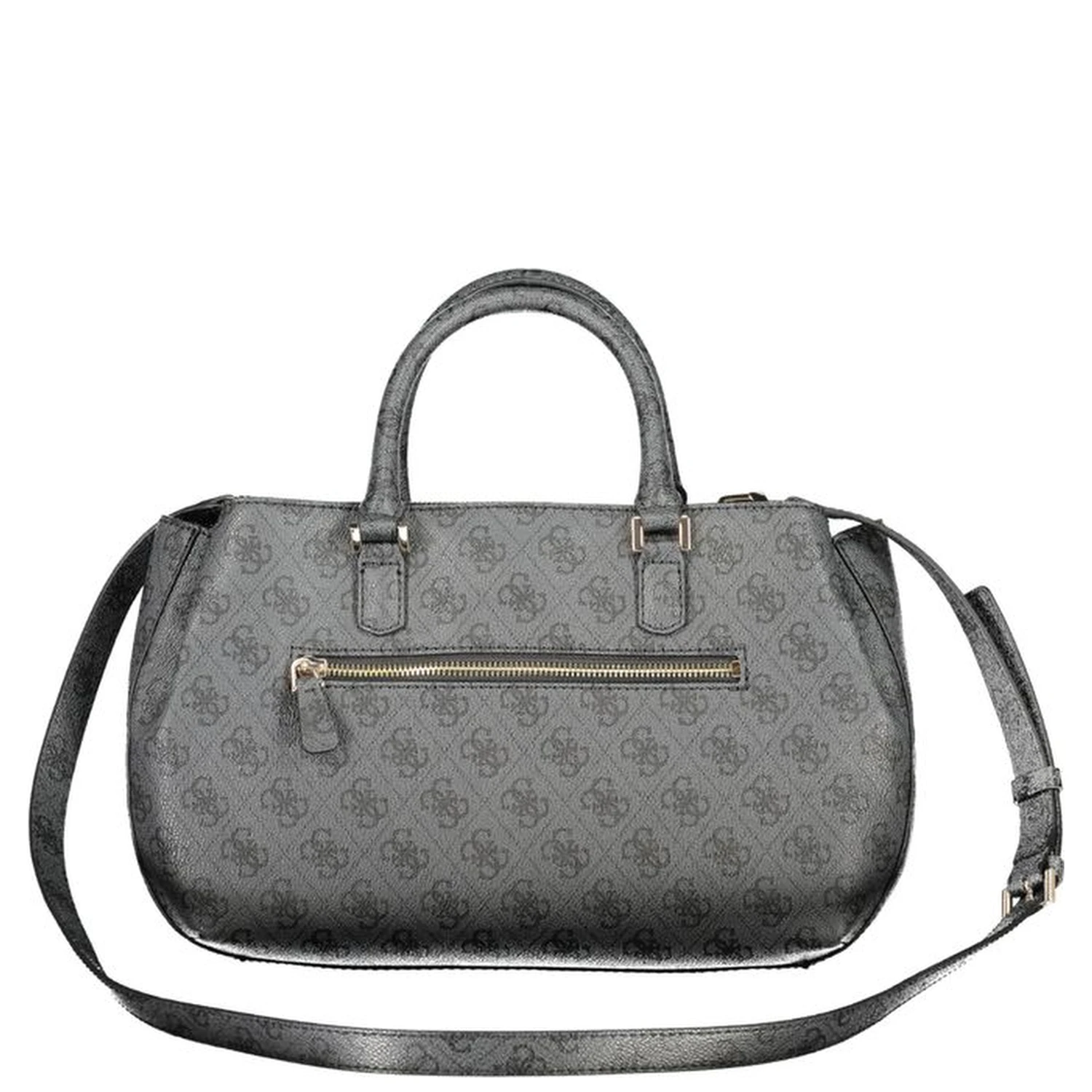 Black Polyethylene Women Handbag