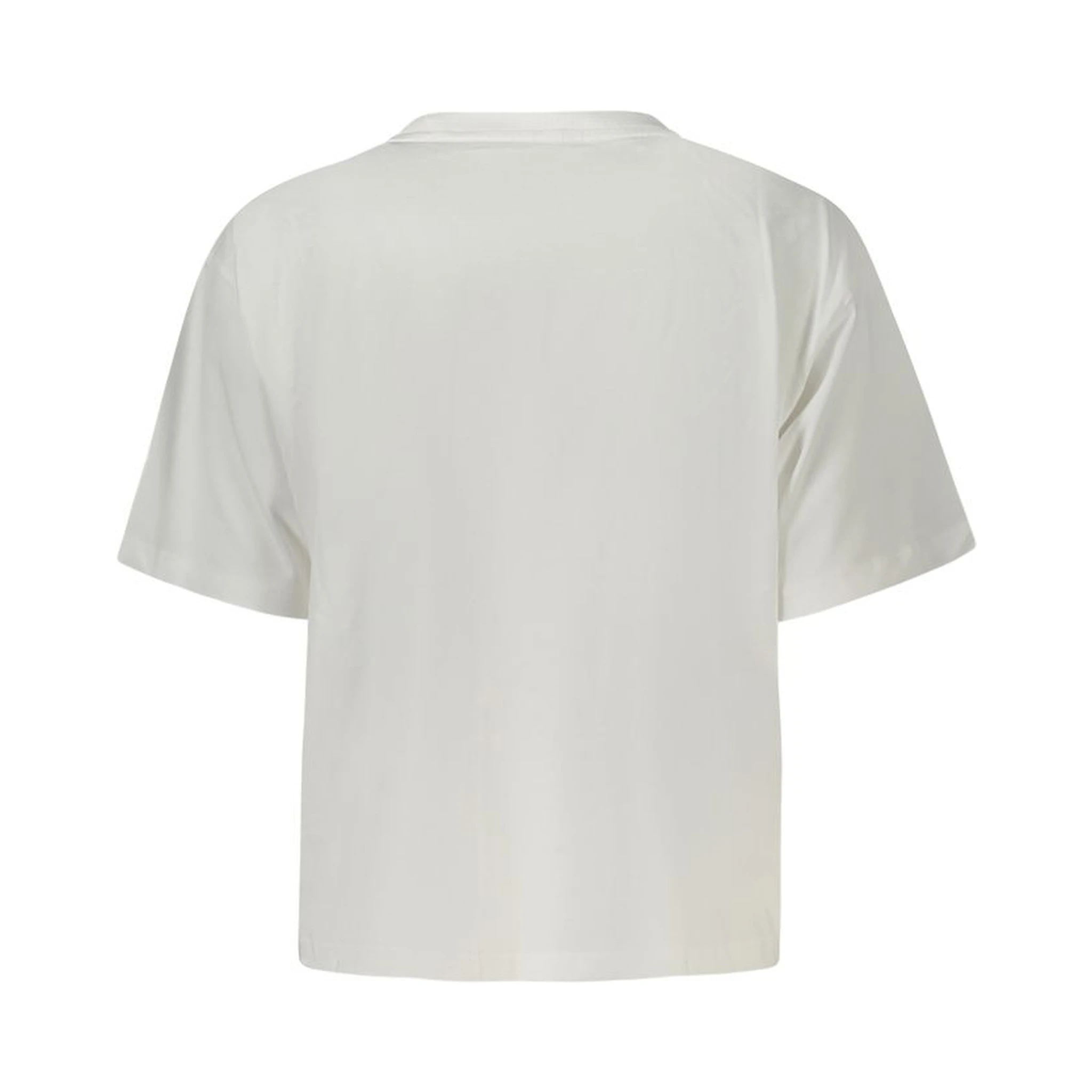 White Cotton Women T-Shirt