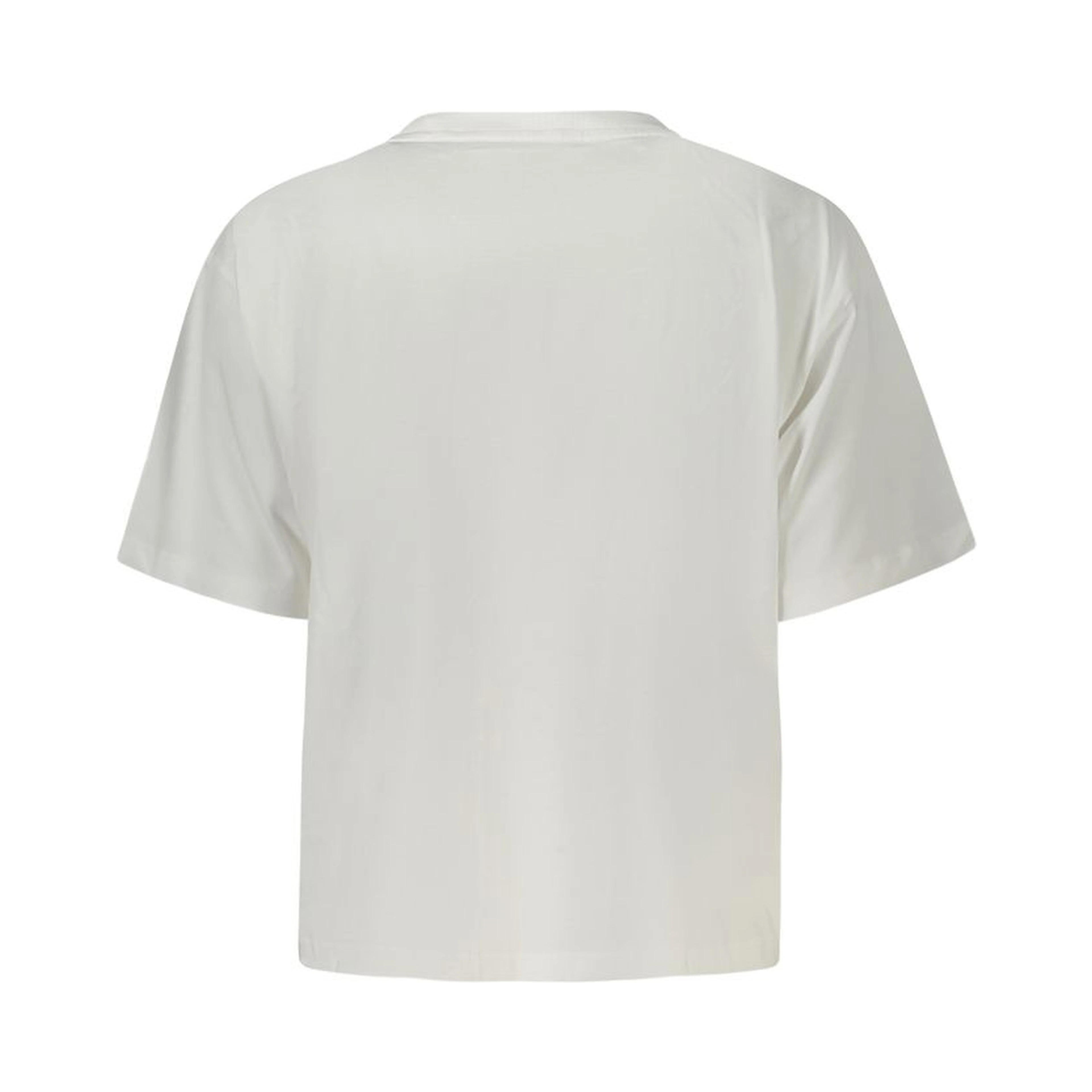 White Cotton Women T-Shirt