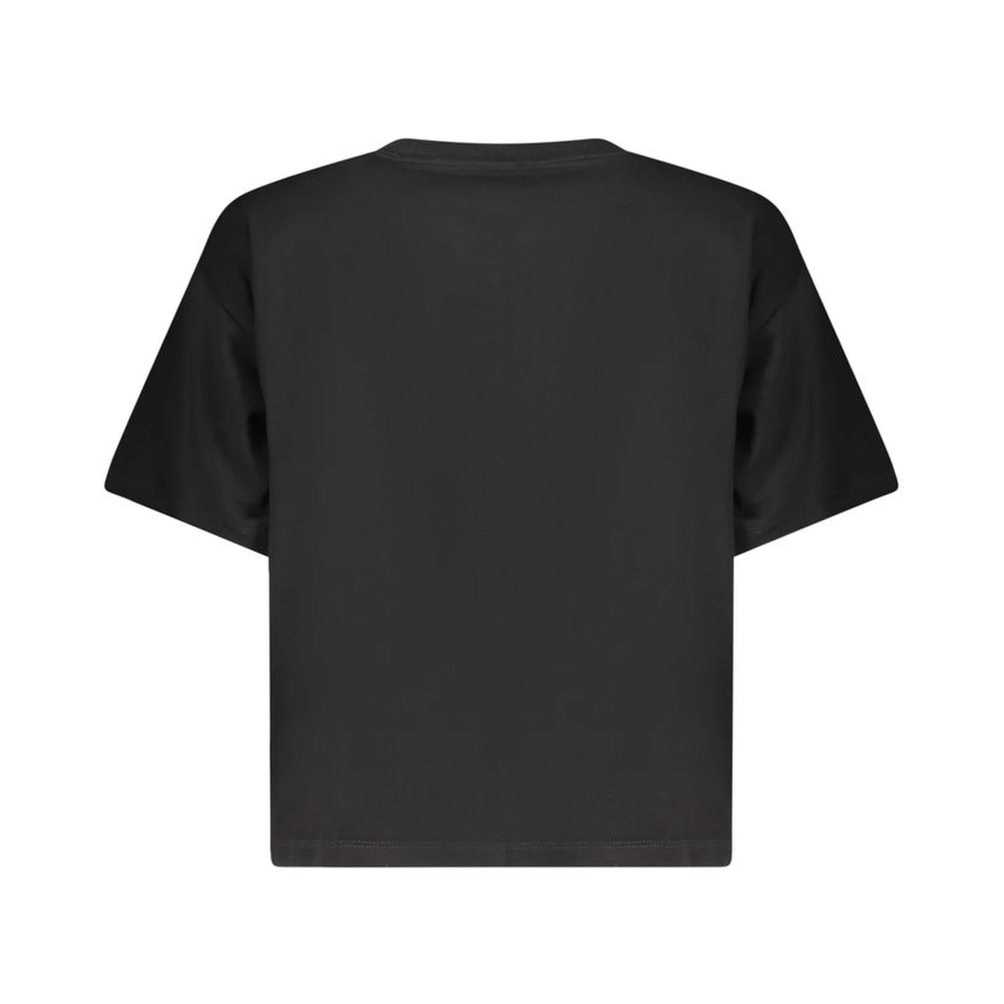 Black Cotton Women T-Shirt