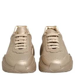Gold Leather Daymaster Women Sneaker Shoes