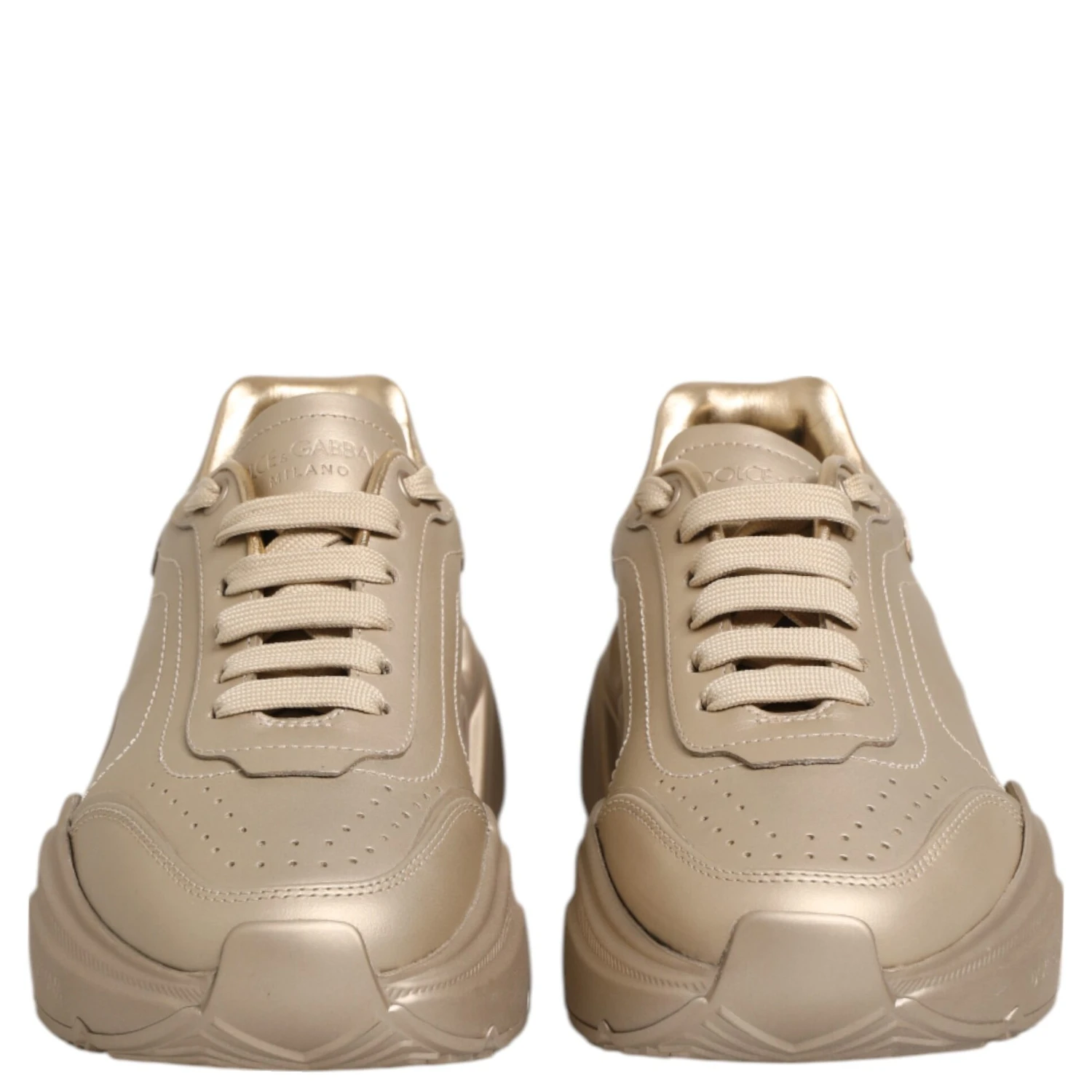 Gold Leather Daymaster Women Sneaker Shoes
