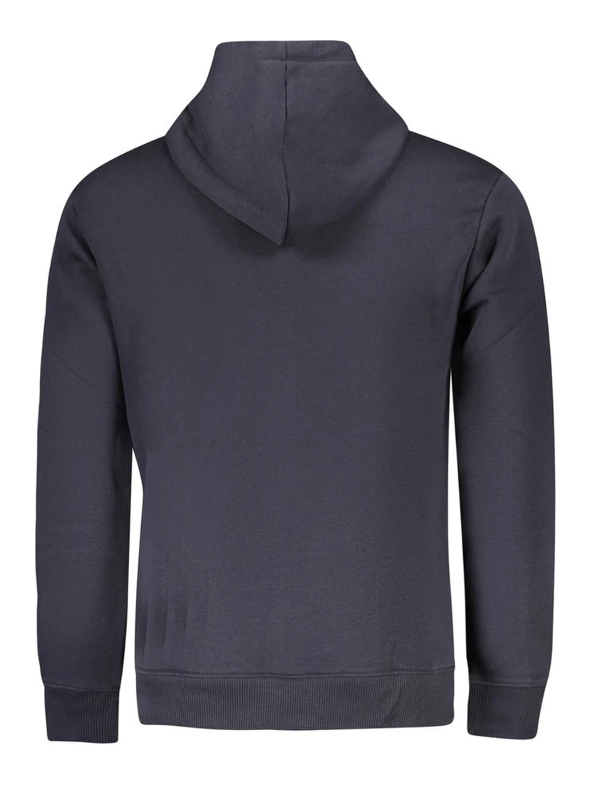 Blue Cotton Men Sweater