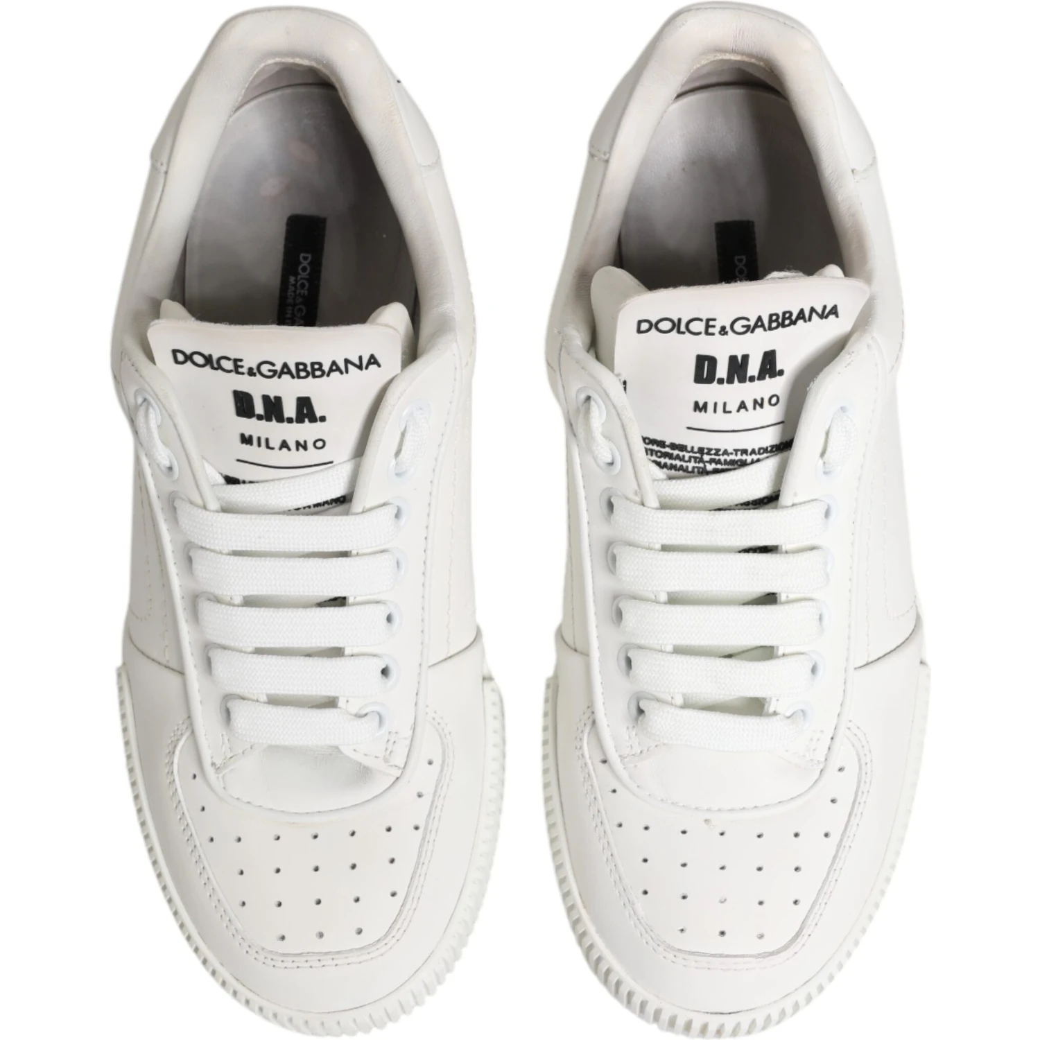 White Miami Leather Low Top Sneakers Shoes