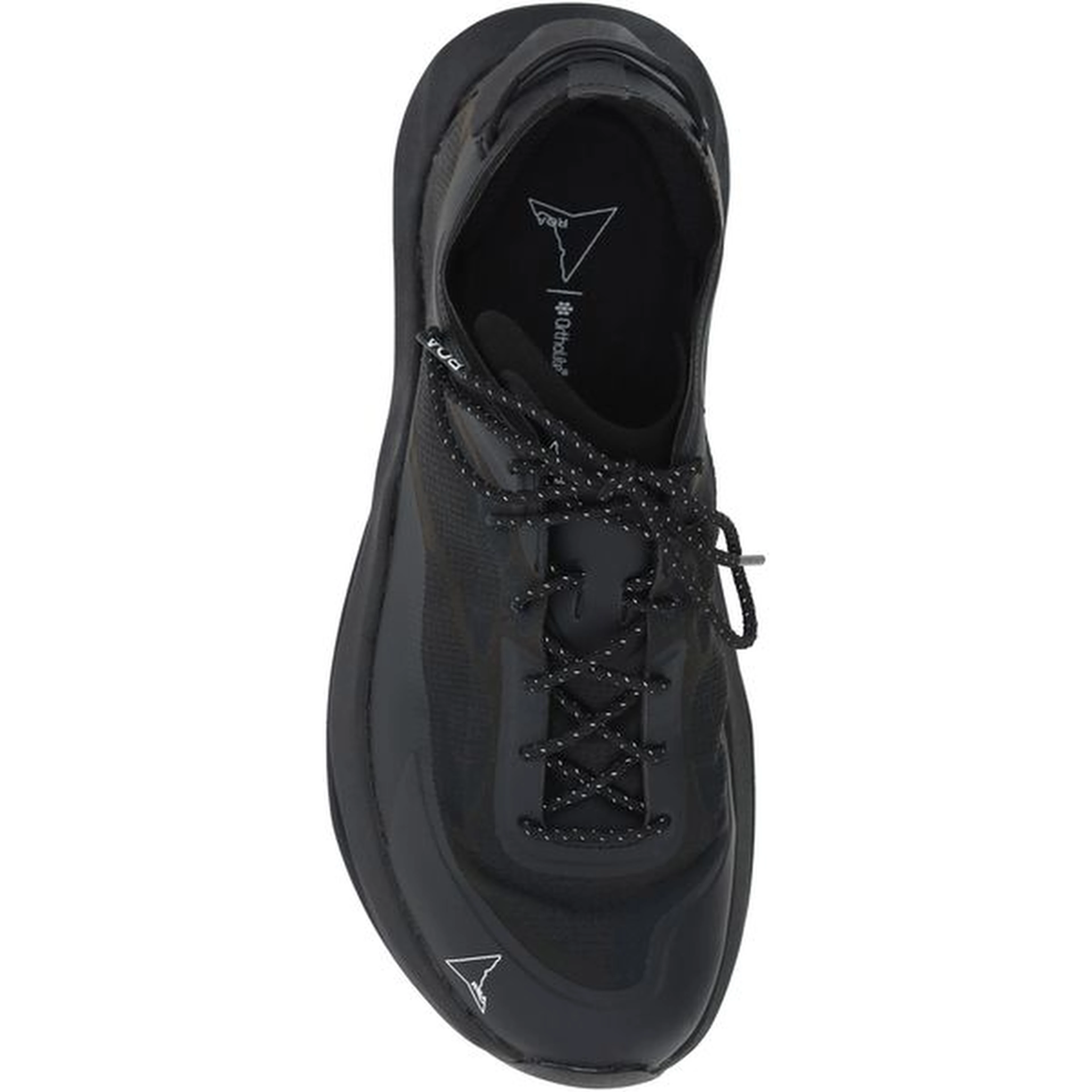 Black Rubber Athletic Sneakers