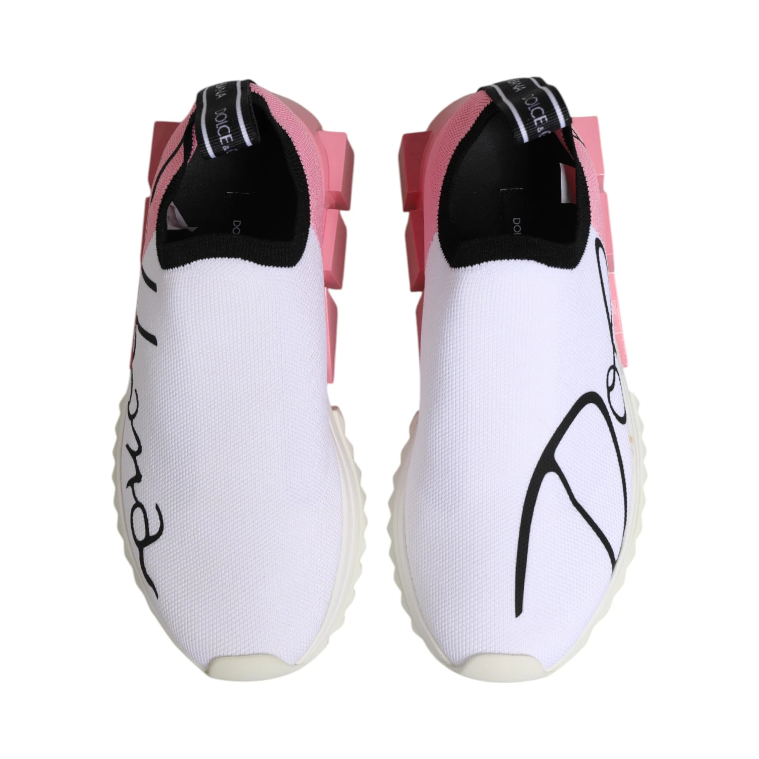 White Pink Low Top Sorrento Sneakers Shoes
