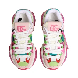 Multicolor Leather Airmaster Low Top Sneaker Shoes