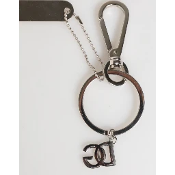 Silver DG Logo Key Holder Keychain Bag Charm Keyring