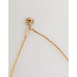 Gold Medallion Metal Chain Charm Men Pendant Necklace