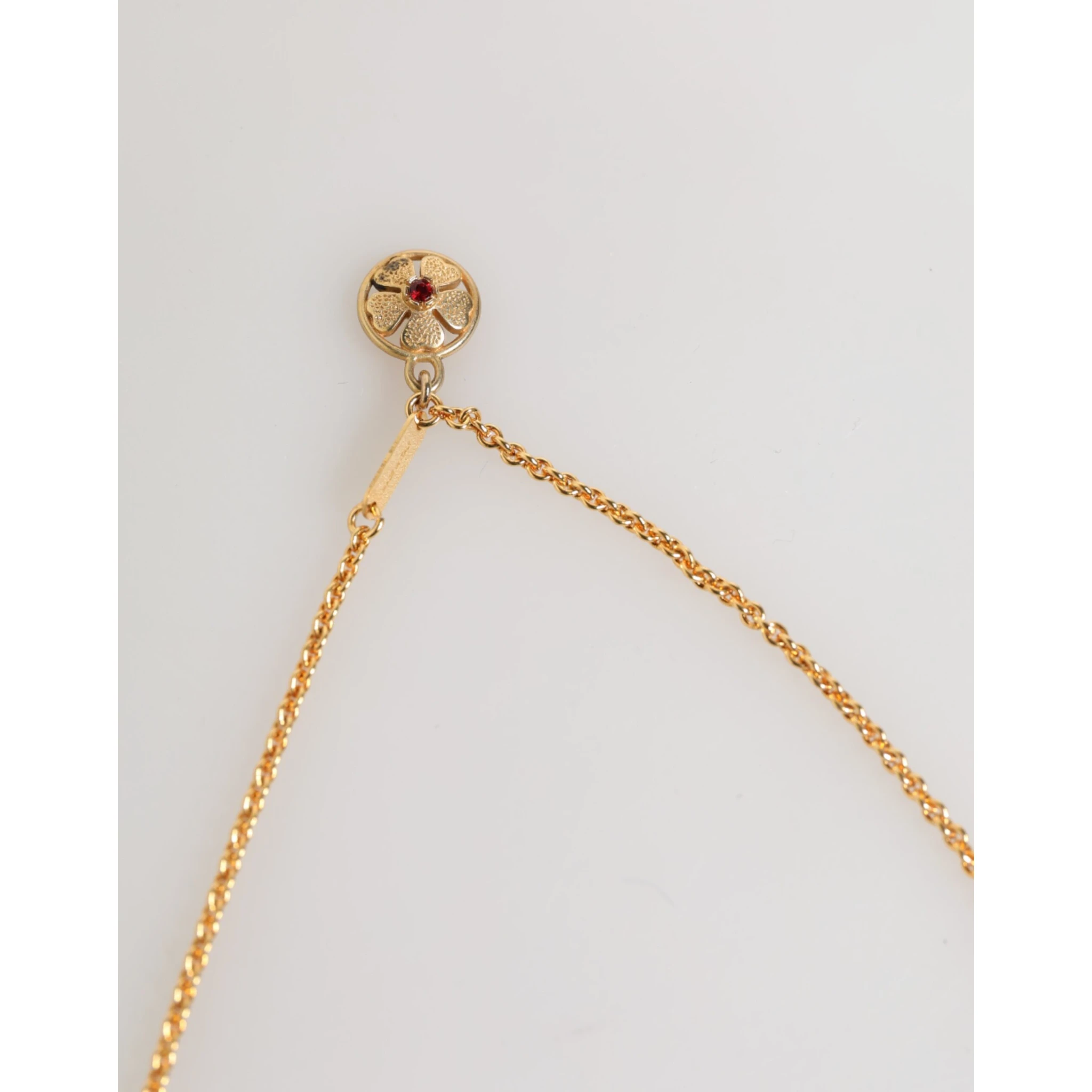 Gold Medallion Metal Chain Charm Men Pendant Necklace