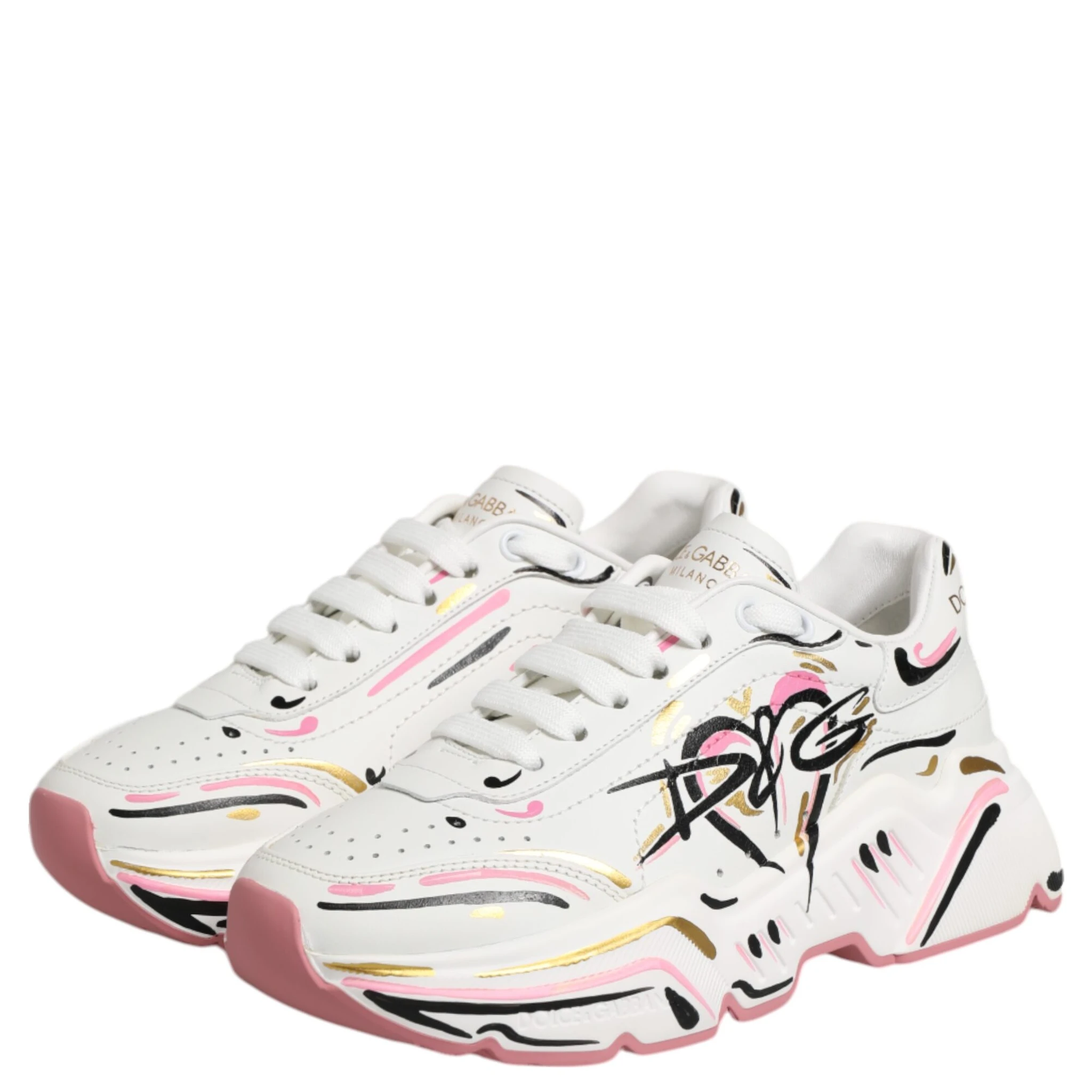 Multicolor Hand Painted DAYMASTER Sneaker Shoes