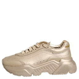 Gold Leather Daymaster Women Sneaker Shoes
