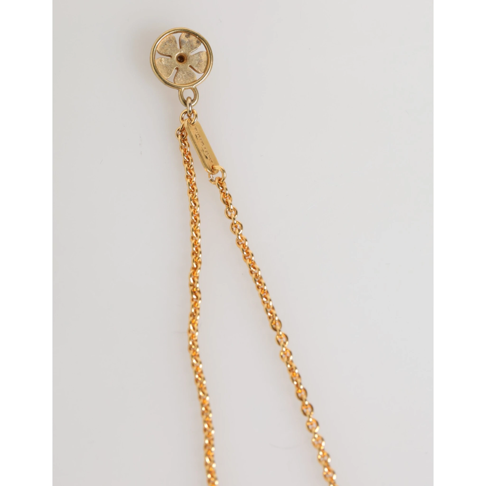 Gold Medallion Metal Chain Charm Men Pendant Necklace