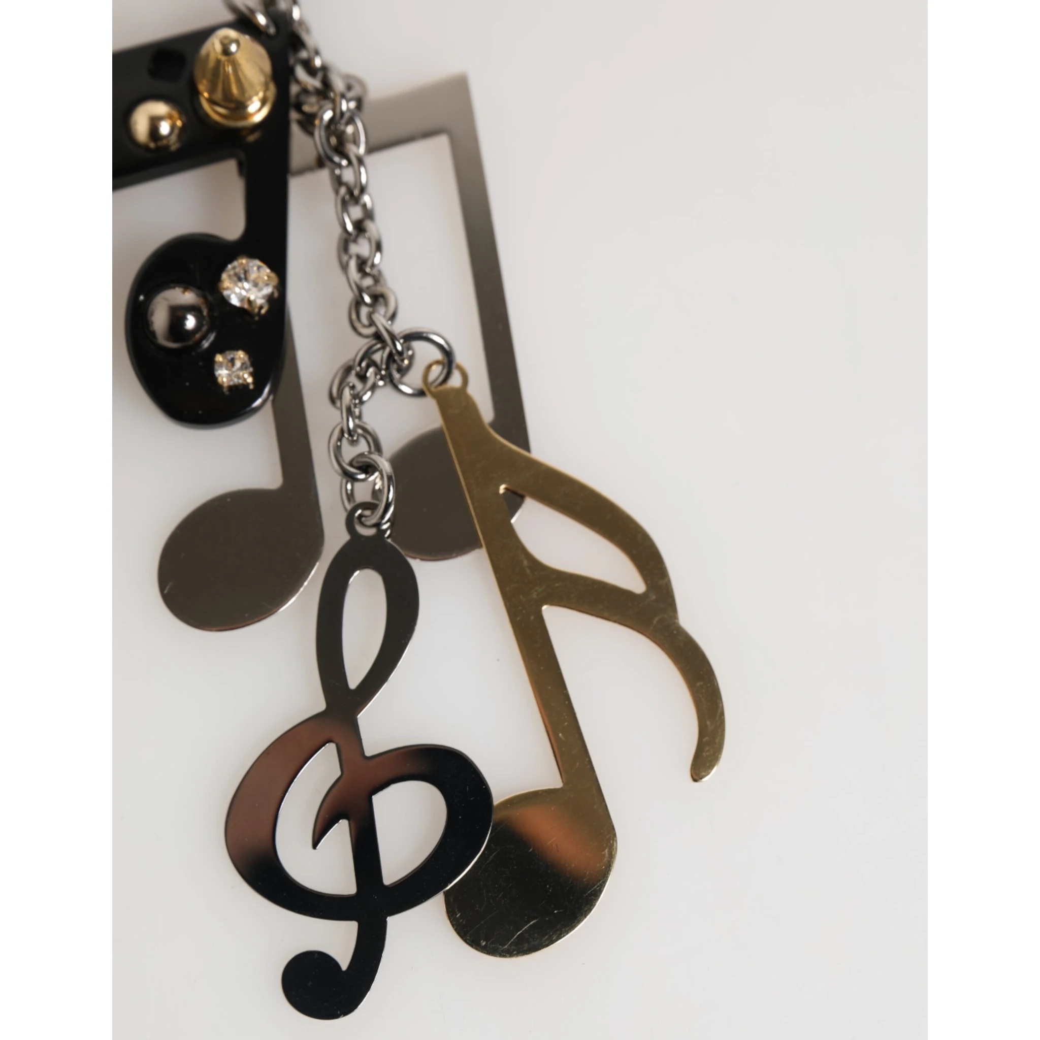Silver Musical Note Key Holder Keychain Bag Charm Keyring