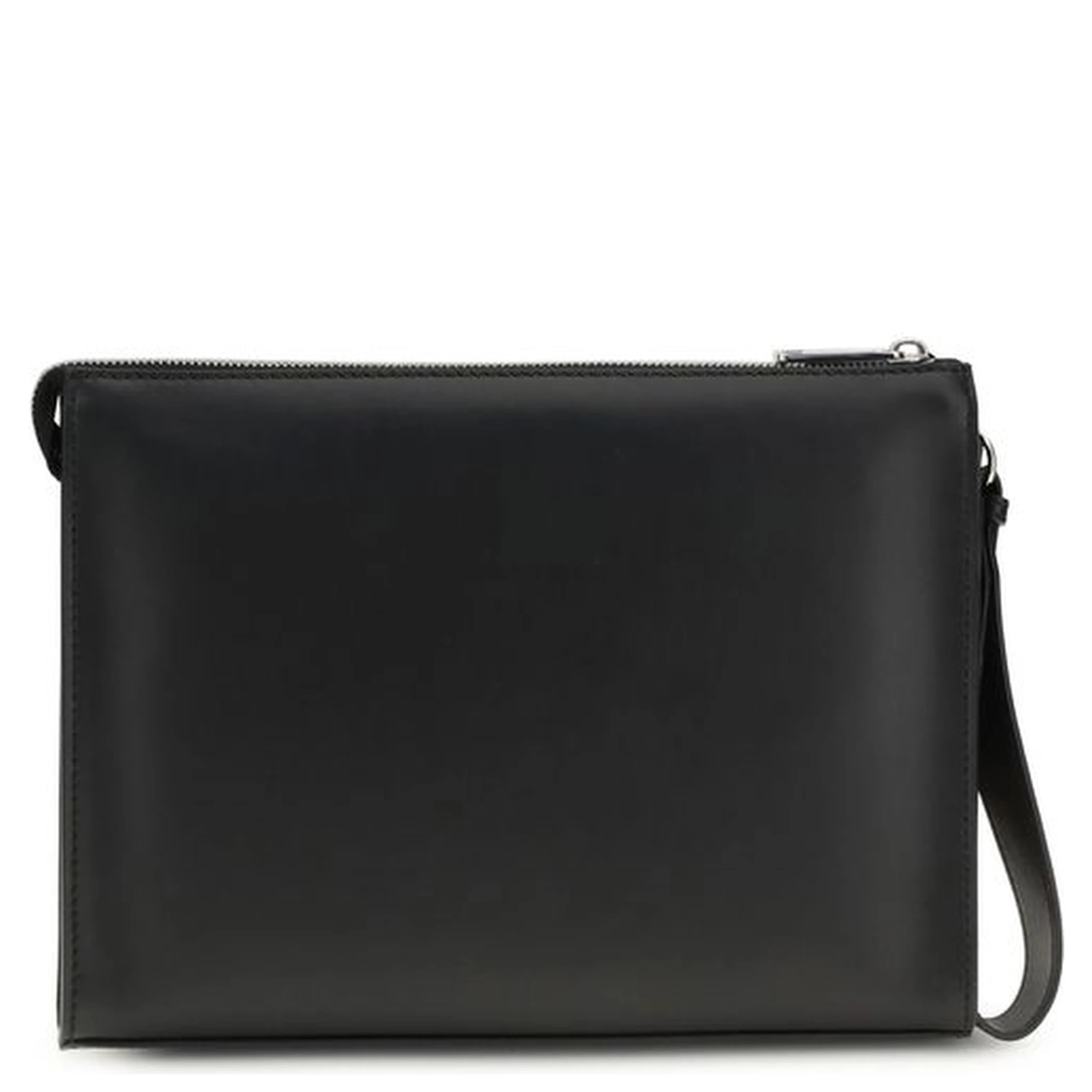 Black Leather Clutch Bag