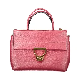 Purple Leather Women Handbag