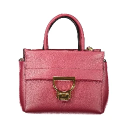 Purple Leather Women Handbag