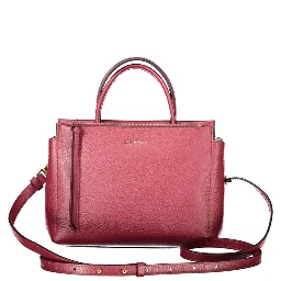 Purple Leather Women Handbag