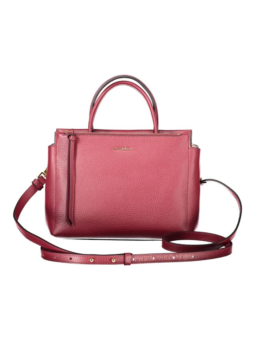 Purple Leather Women Handbag