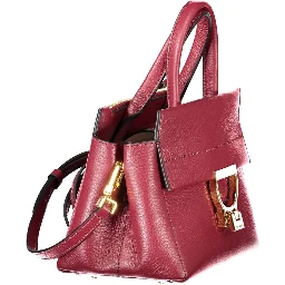 Purple Leather Women Handbag