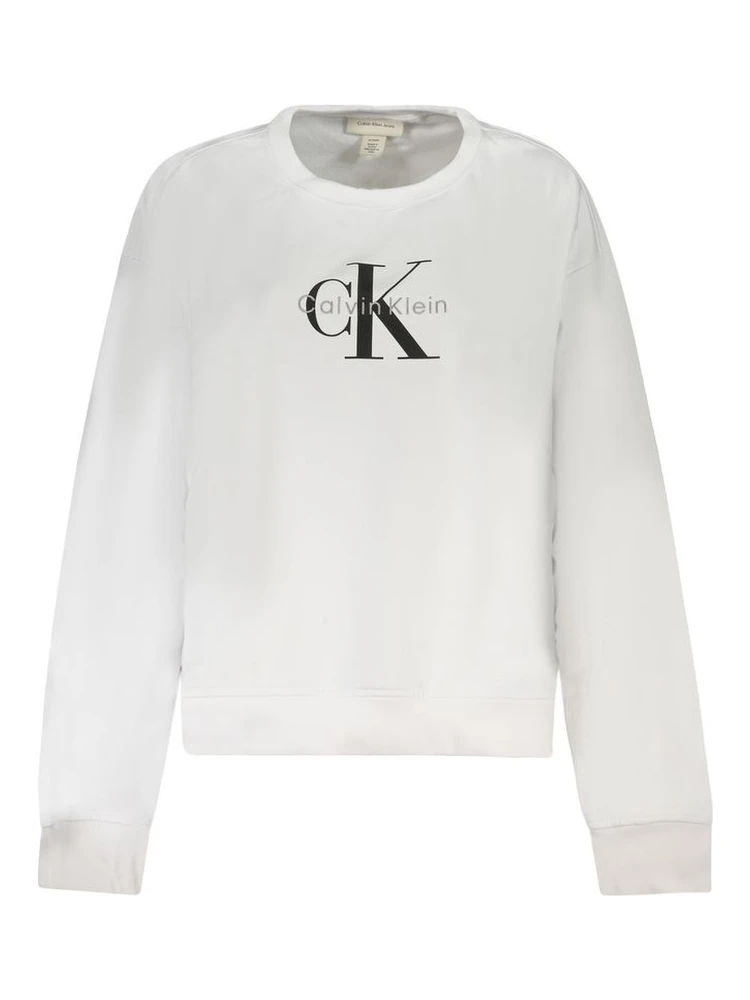 White Cotton Women Sweater