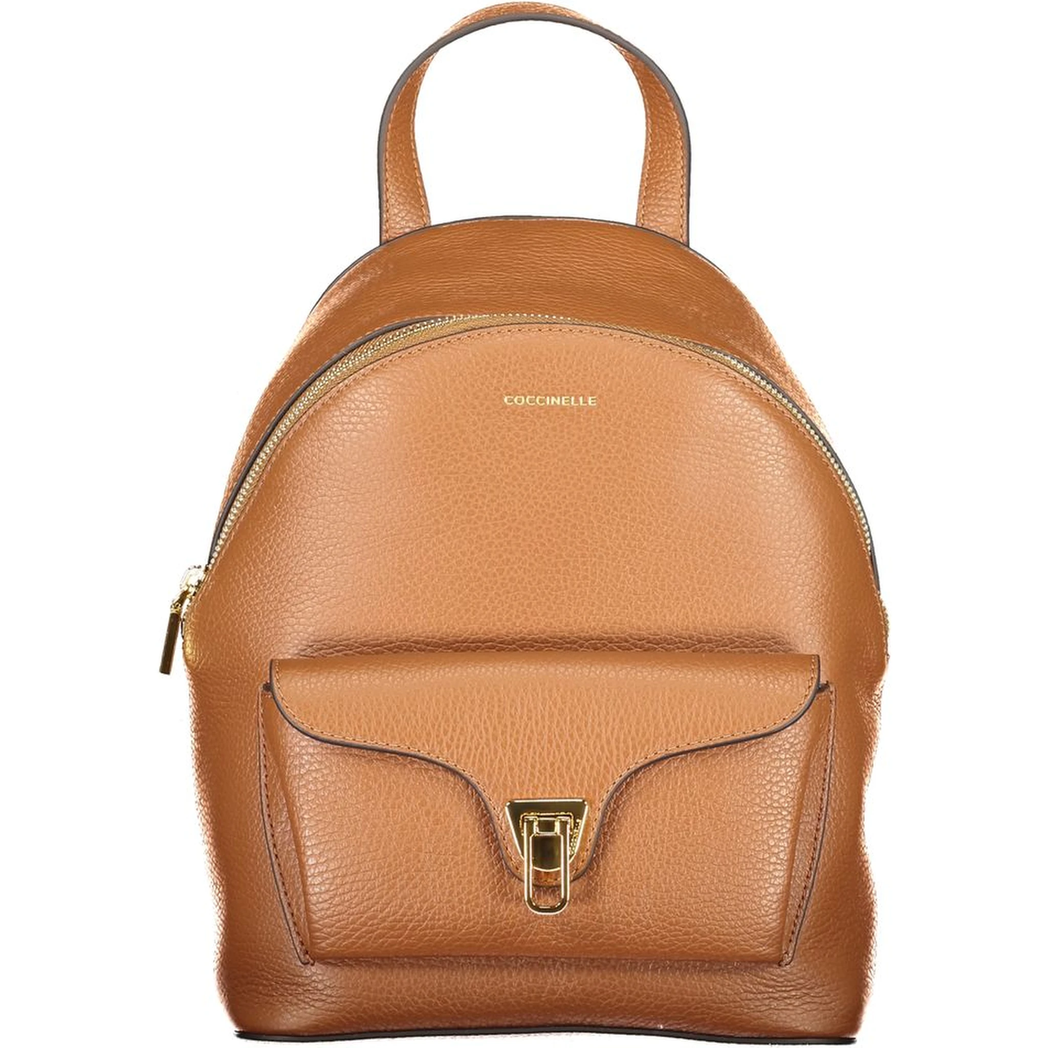 Brown Leather Women Backpack