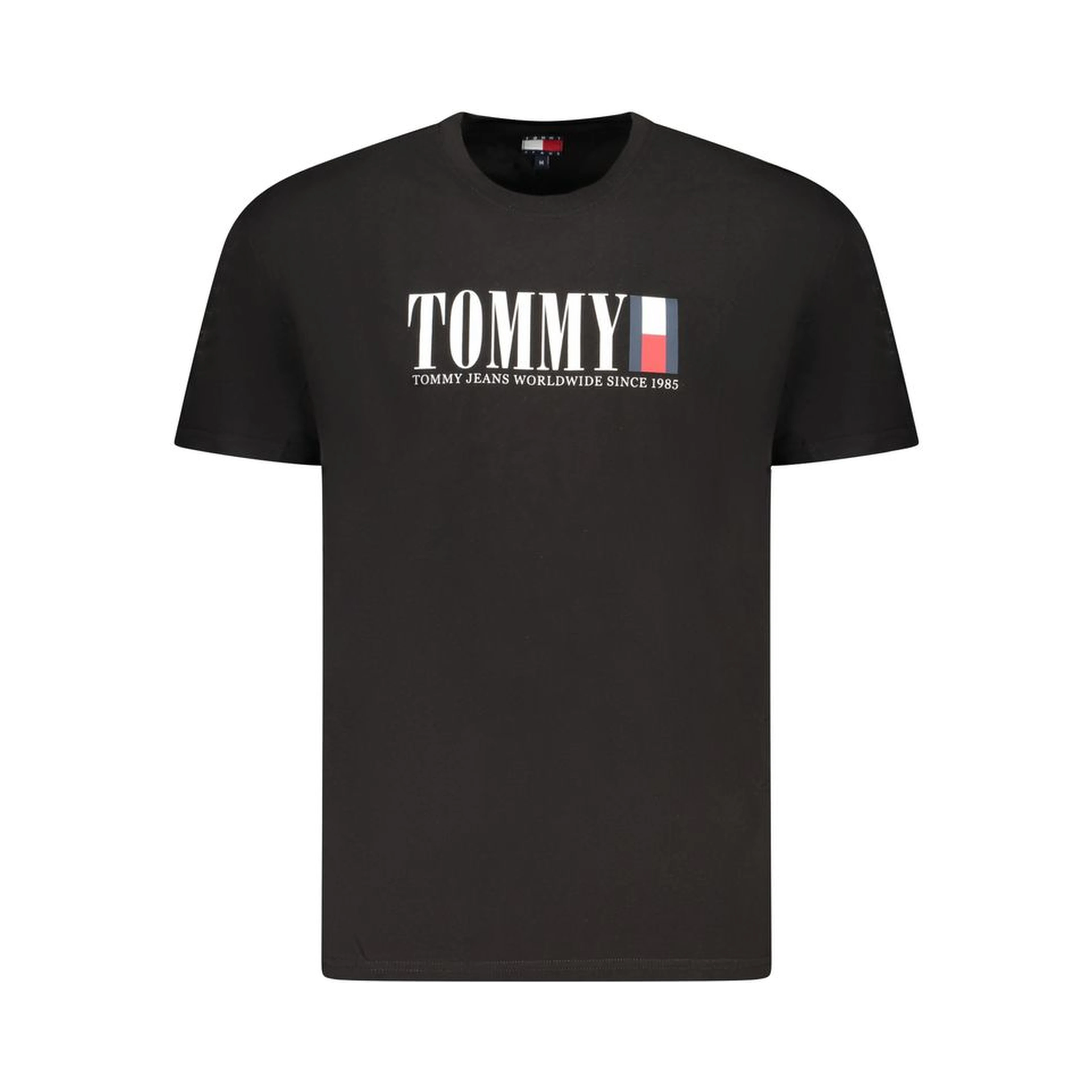 Black Cotton Men T-Shirt