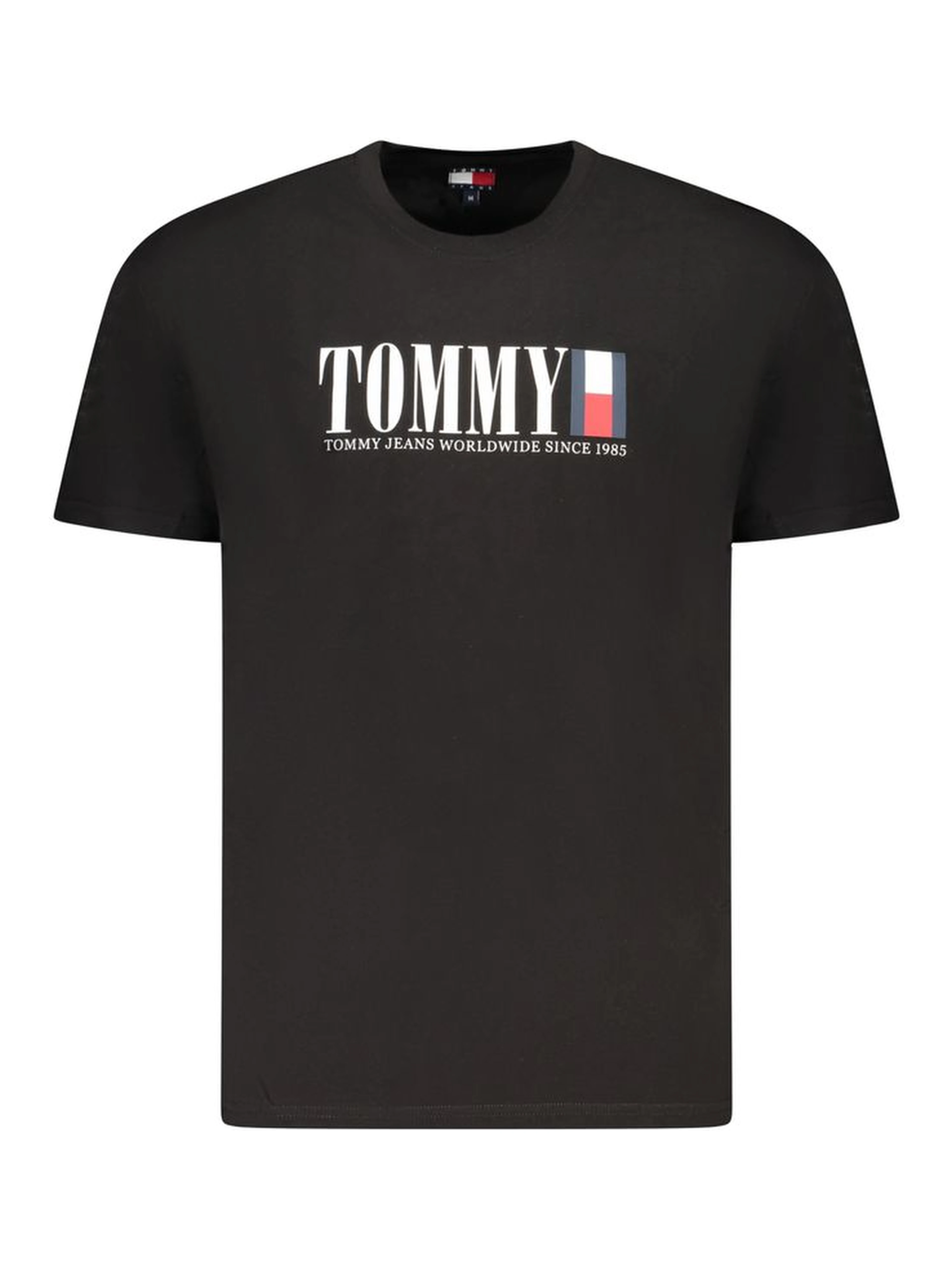 Black Cotton Men T-Shirt