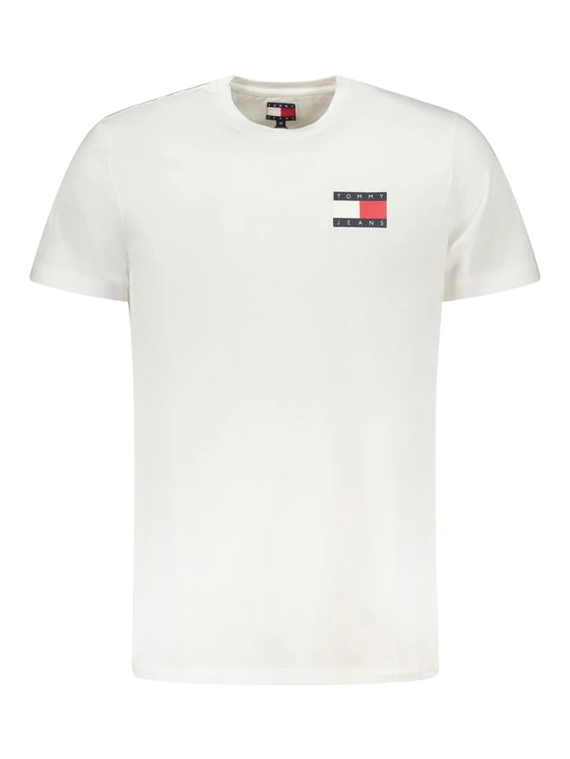 White Cotton Men T-Shirt