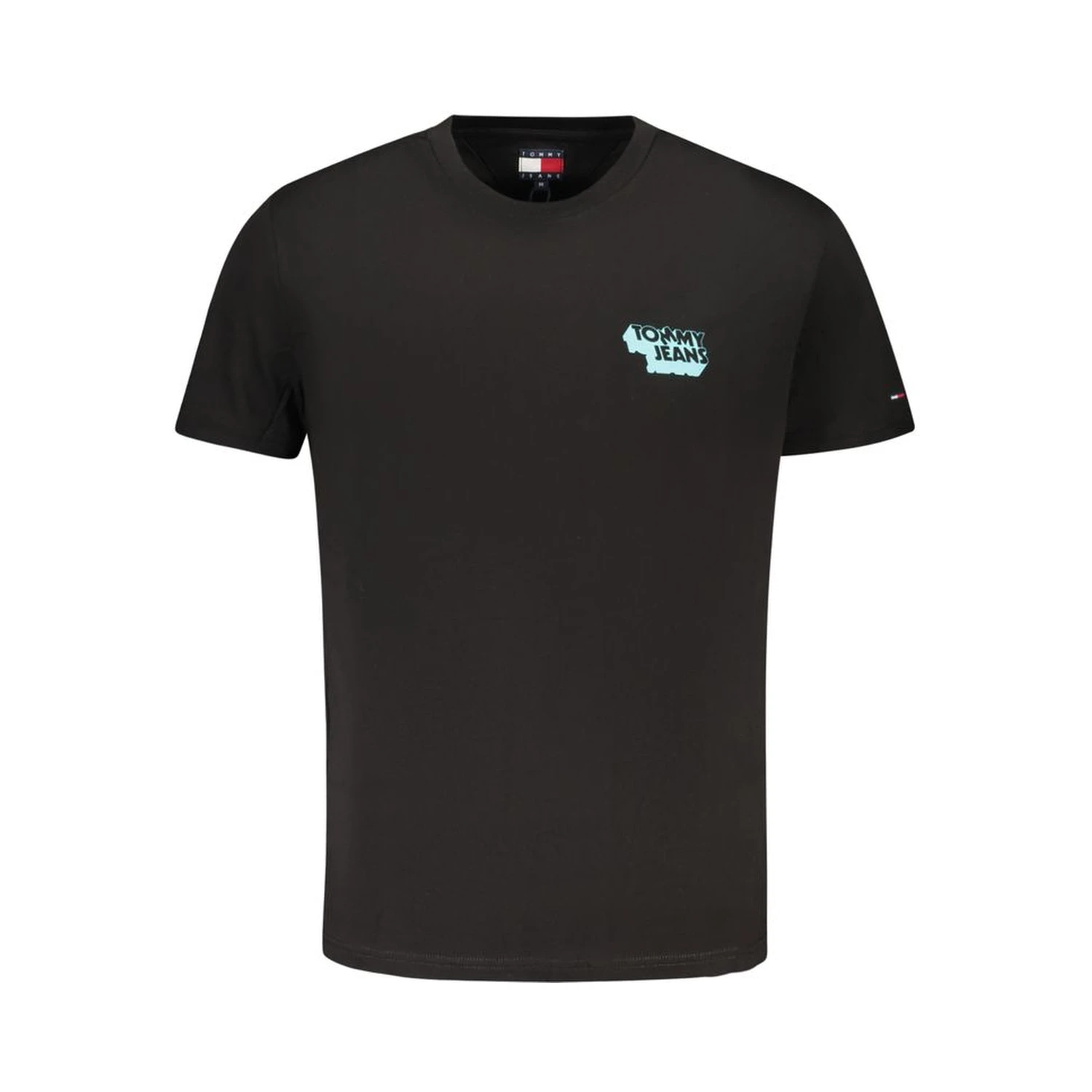Black Cotton Men T-Shirt