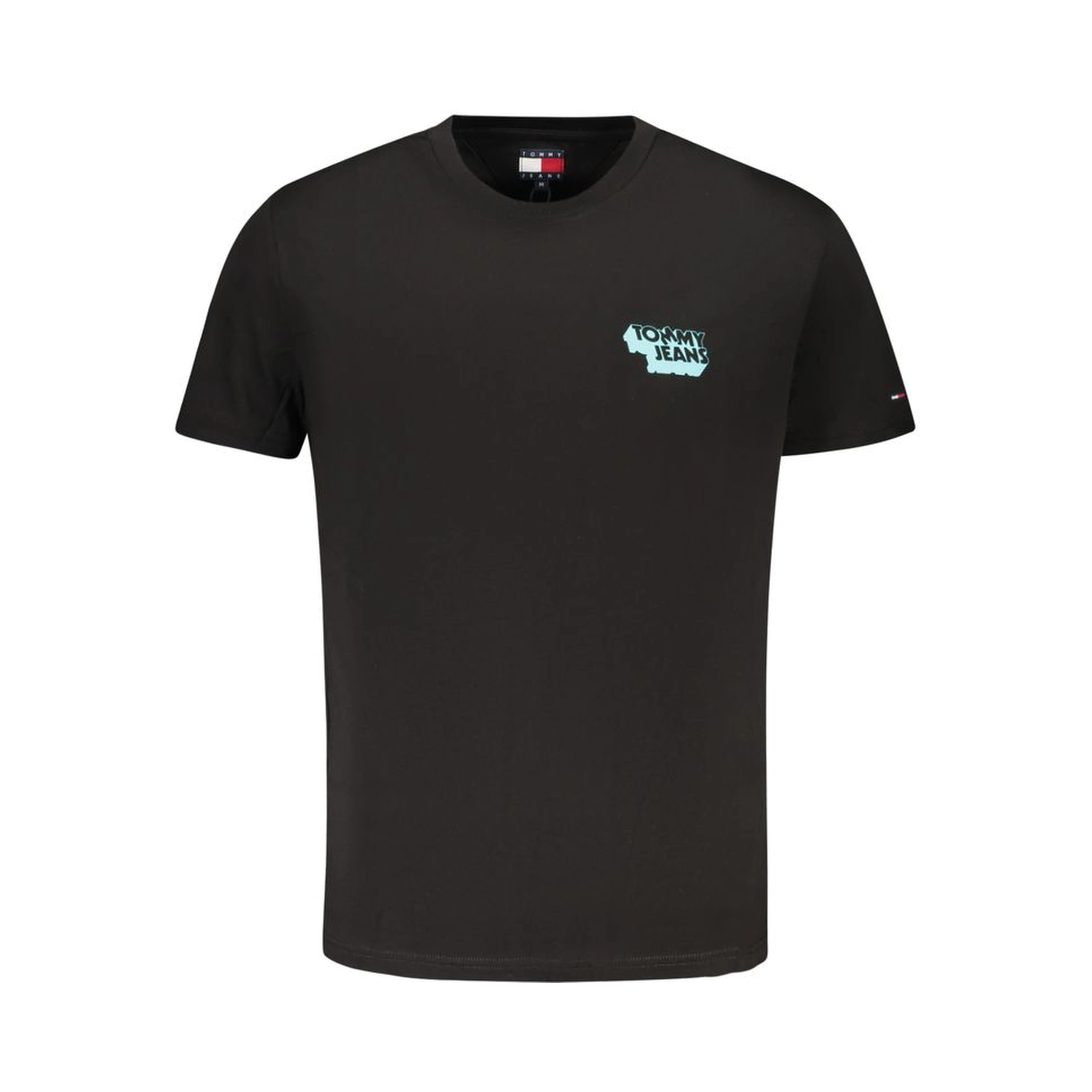 Black Cotton Men T-Shirt