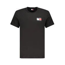 Black Cotton Men T-Shirt