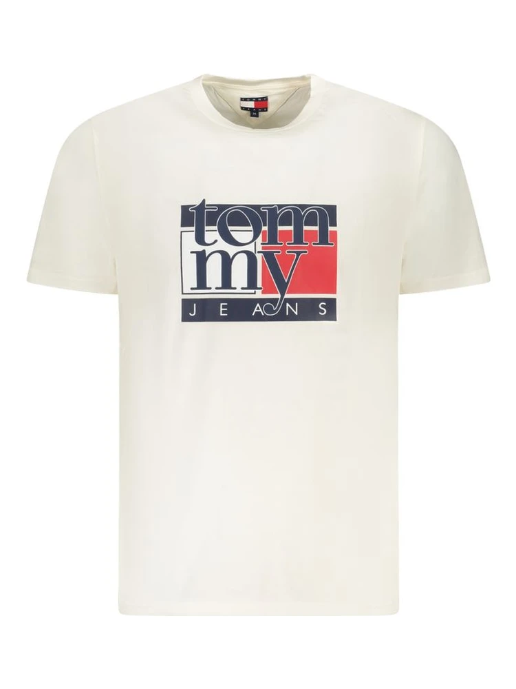 White Cotton Men T-Shirt
